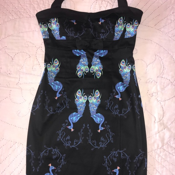 Peacock Pin Up Dress - Picture 1 of 5